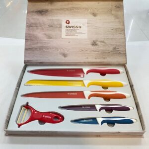 SET DE CUCHILLOS SWISS Q 6 PIEZAS A ESTRENAR