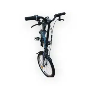BICICLETA PLEGABLE BTWIN FOLDING 6 VELOCIDADES GRIS + LUZ DELANTERA Y TRASERA