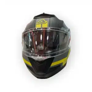 CASCO ABATIBLE ACERBIS SEREL 22.06 GRIS Y AMARILLO