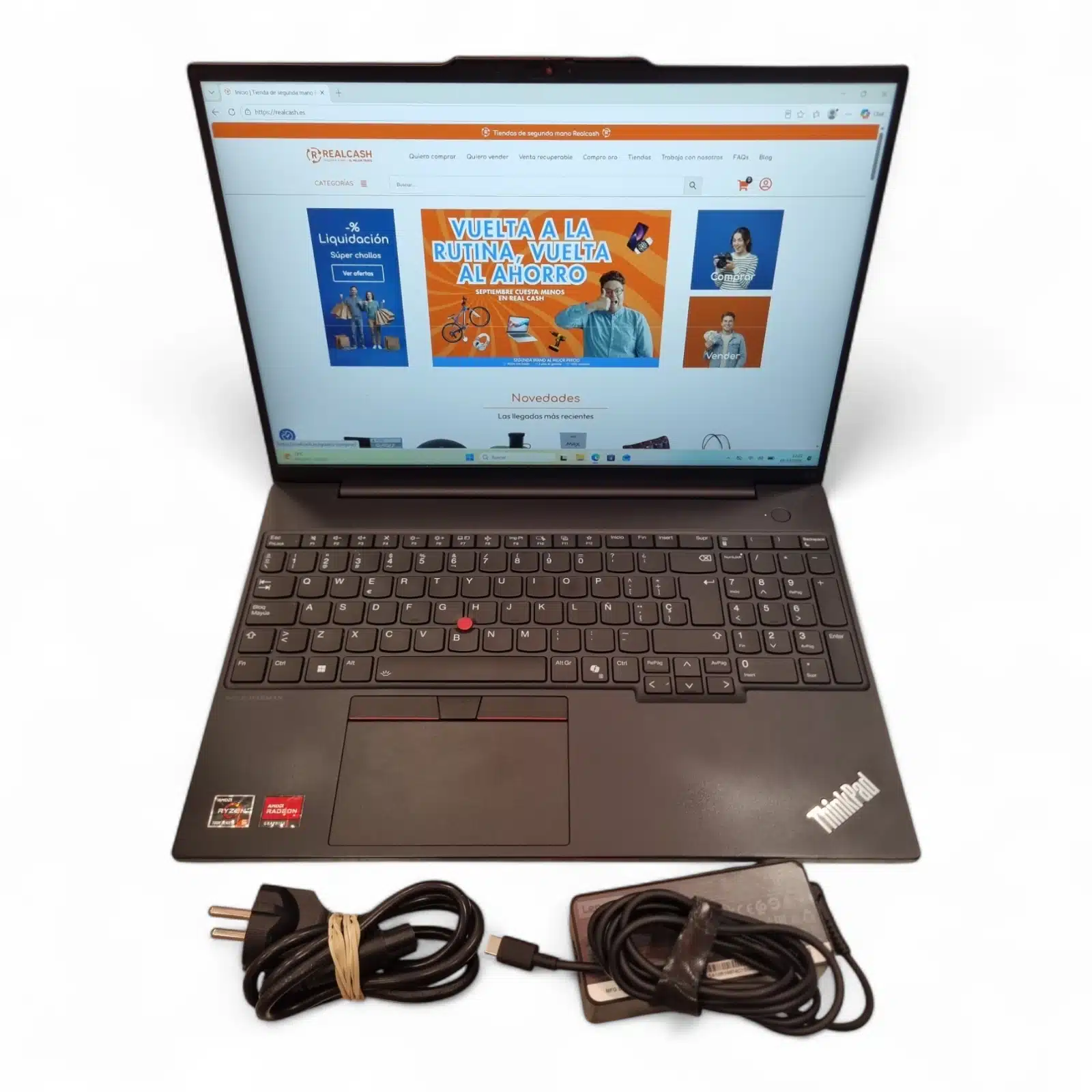 Portatil Lenovo Thinkpad E16 Gen 2 Ryzen 5 7535HS 16GB Ram 512GB Ssd + Cargador — foto 2