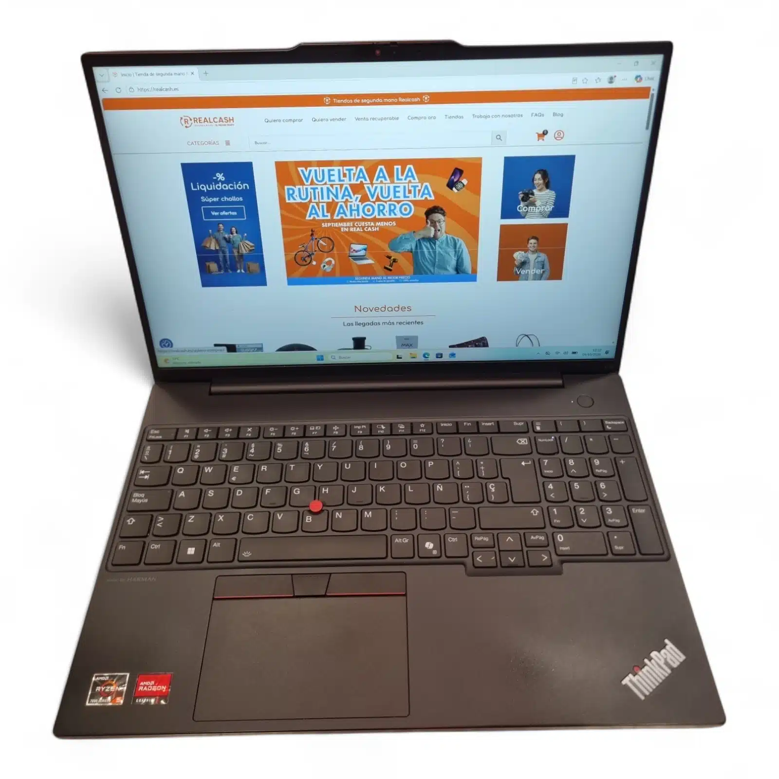 Portatil Lenovo Thinkpad E16 Gen 2 Ryzen 5 7535HS 16GB Ram 512GB Ssd + Cargador