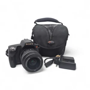 CAMARA REFLEX SONY ALPHA A290 + OBJETIVO 18-55 MM + FUNDA + CARGADOR