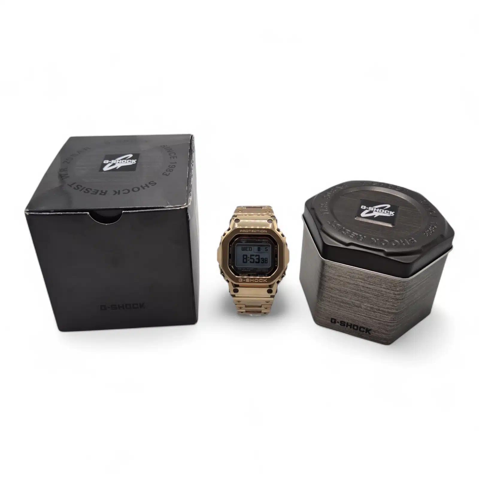 Reloj G-shock GMW-BZ5000 Dorado Acero + Caja + Eslabones — foto 2