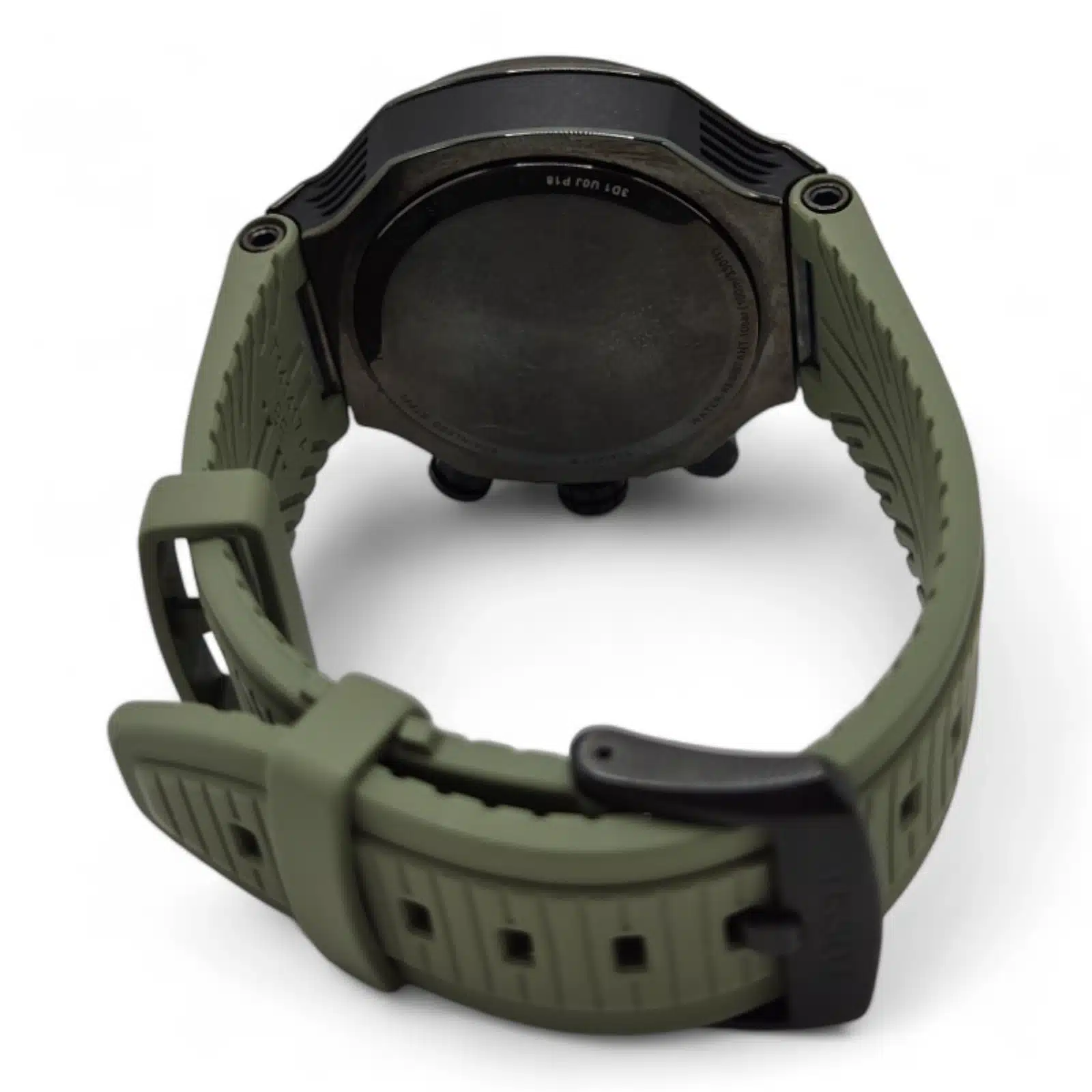 Reloj Tissot T141417B Esfera Negra Correa DE Goma Verde — foto 4