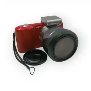 CAMARA DIGITAL NEX-3 + FUNDA + 2 BATERIA + CONVERTIDOR DE LENTES 0.7X 49mm