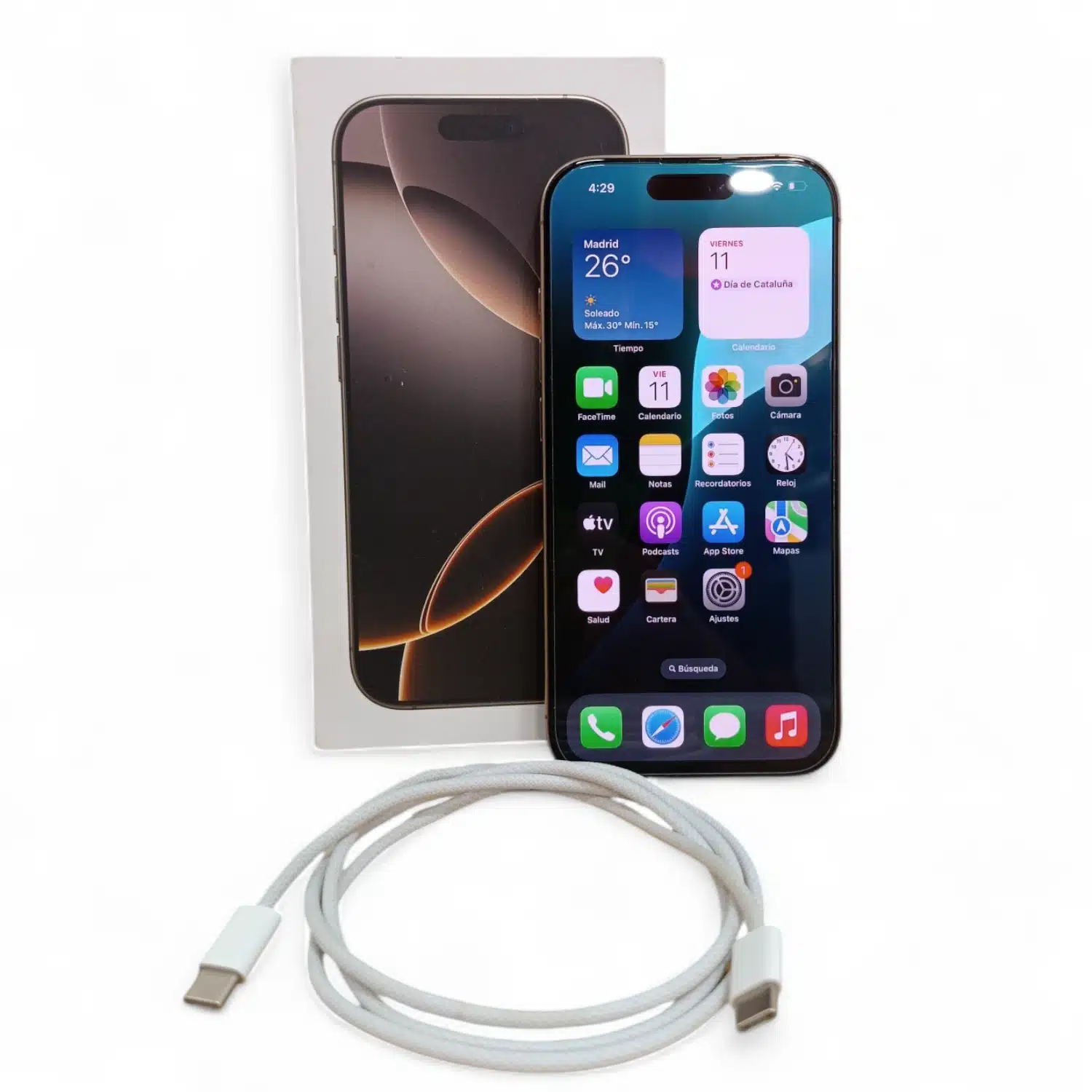 Iphone 16 Pro 256GB + Cable + Caja Bat 93% — foto 2