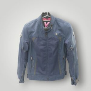 CHAQUETA DE MOTO VQUATRO DESIGN AZUL/ROSA TALLA L