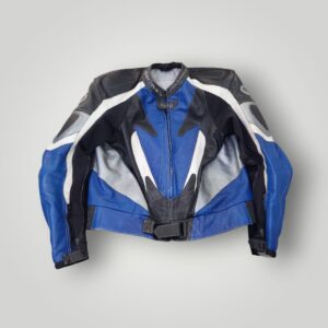 CAZADORA DE MOTO RACING PRO-SPORT AZUL/NEGRO/BLANCO