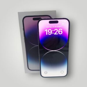 IPHONE 14 PRO 128GB VIOLETA 87% SALUD BATERIA + CABLE + CAJA