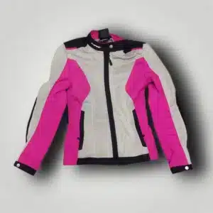 CHAQUETA DE MOTO SPIDI MUJER BLANCO Y ROSA TALLE XS