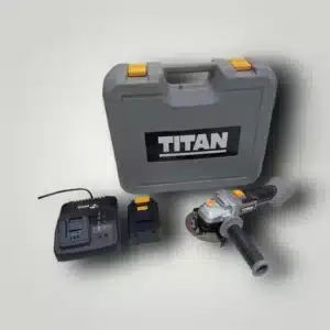 AMOLADORA A BATERIA TITAN TTI894GRD + CARGADOR + MALETIN