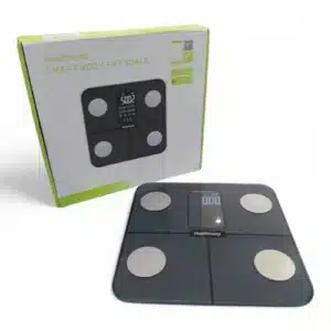 BASCULA DE GRASA CORPORAL HEALTHKEEP + CAJA