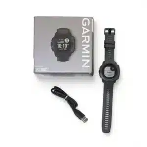 SMARTWATCH GARMIN INSTINCT GRAFITO 45MM + CARGADOR + CAJA