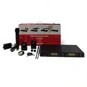 MICROFONO INALAMBRICO FONESTAR MSH 898 + RECEPTOR + MICROFONO MSHT 40M + 2 MICROFONOS MSHT-45P + CAJA