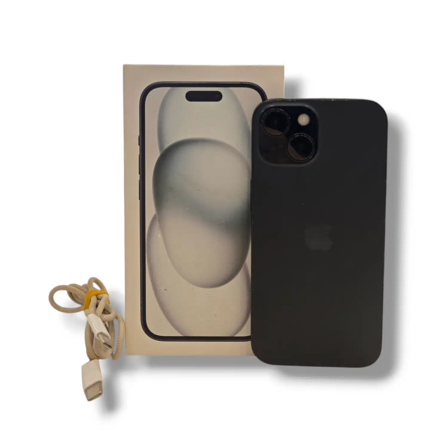 Iphone 15 128GB *salud Bateria 100% Reacondicionado* Negro + Cable + Caja