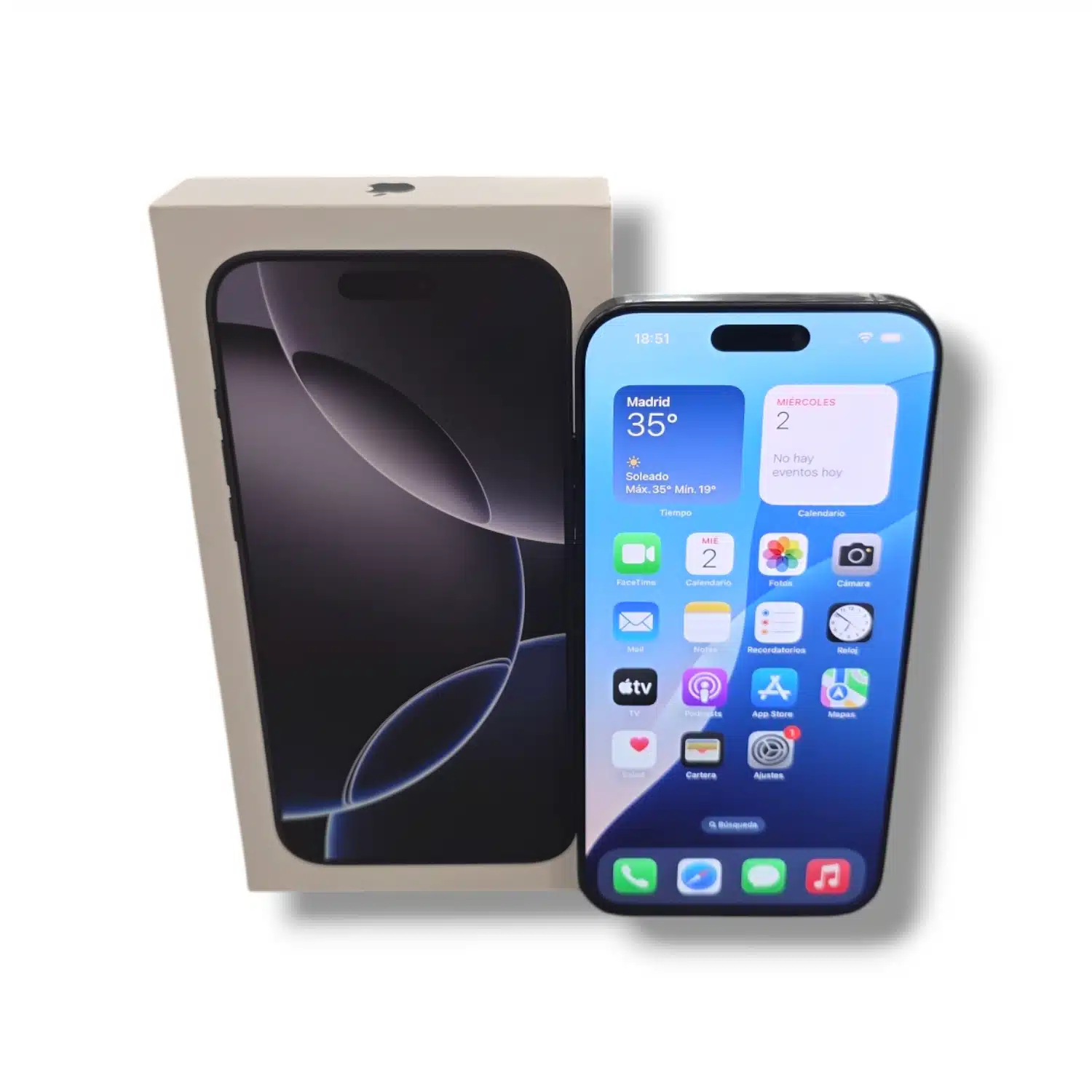 Iphone 16 Pro Max 512GB Salud DE Bateria 99% Negro + Funda + Cable — foto 2