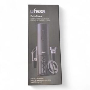 SET SACACORCHOS ELECTRICO UFESA EASY OPEN A ESTRENAR