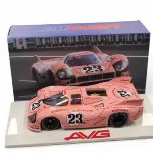 MAQUETA PORSCHE COLOR ROSA AVG WERK 83 + CAJA