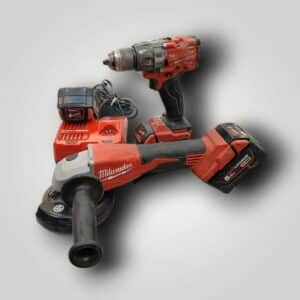 PACK AMOLADORA MILWAUKEE M18 BLSAG 125 + TALADRO PERCUTOR MILWAUKEE M18 FPD3 + 3 BATERIA +CARGADOR