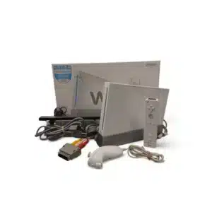 CONSOLA NINTENDO WII COLOR BLANCA + CABLES + MANDO + CAJA