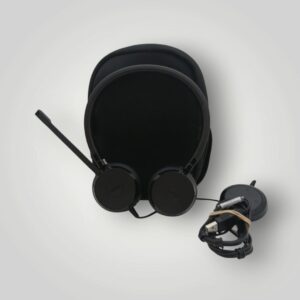AURICULARES JABRA PC ENC060 NEGROS CON MICROFONO INCORPORADO + FUNDA