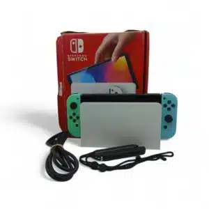 CONSOLA NINTENDO SWITCH OLED * SIN CARGADOR* + DOCK + CAJA