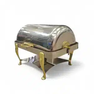 CHAFING DISH ROLL TOP PATAS LATÓN 1/1 DE LACOR