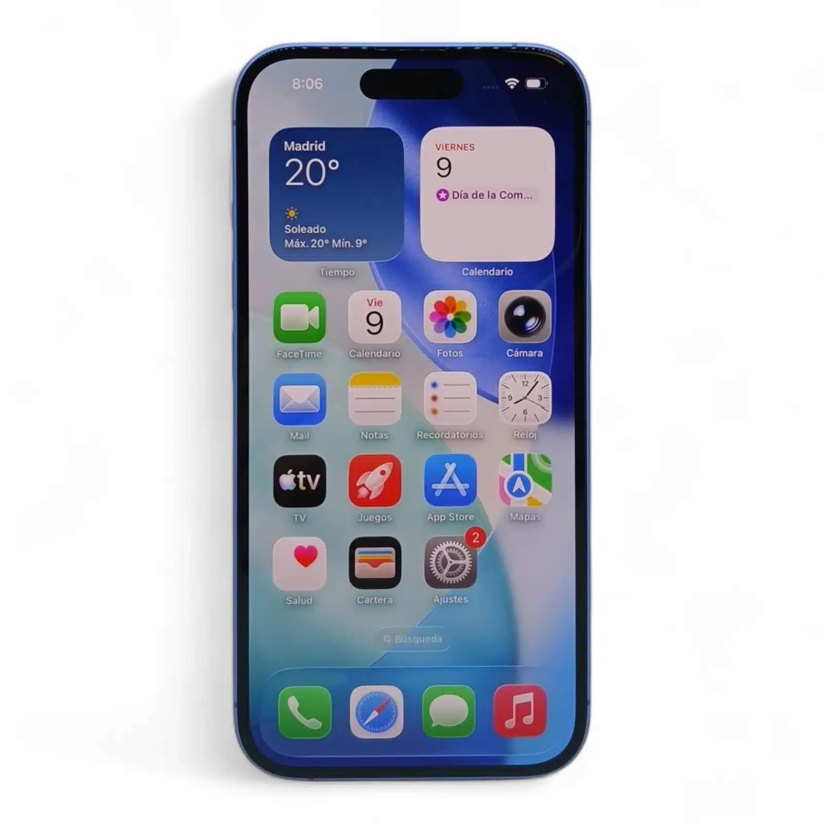 Iphone 16 Color Azul 128 GB Bateria 100% + Caja Completa — foto 2