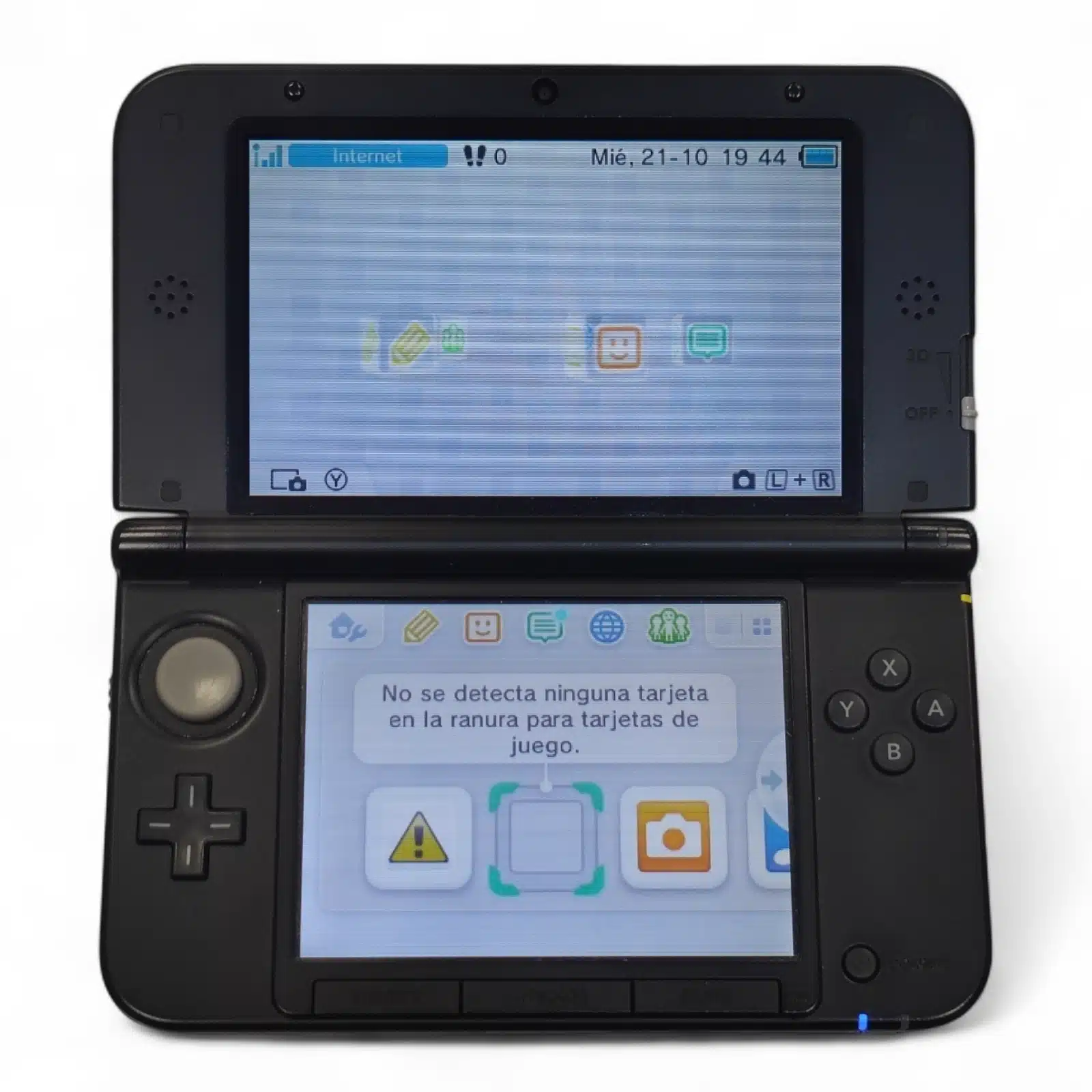 Consola Nintendo 3DS XL Color Negro + Caja Completa + Cargador — foto 2