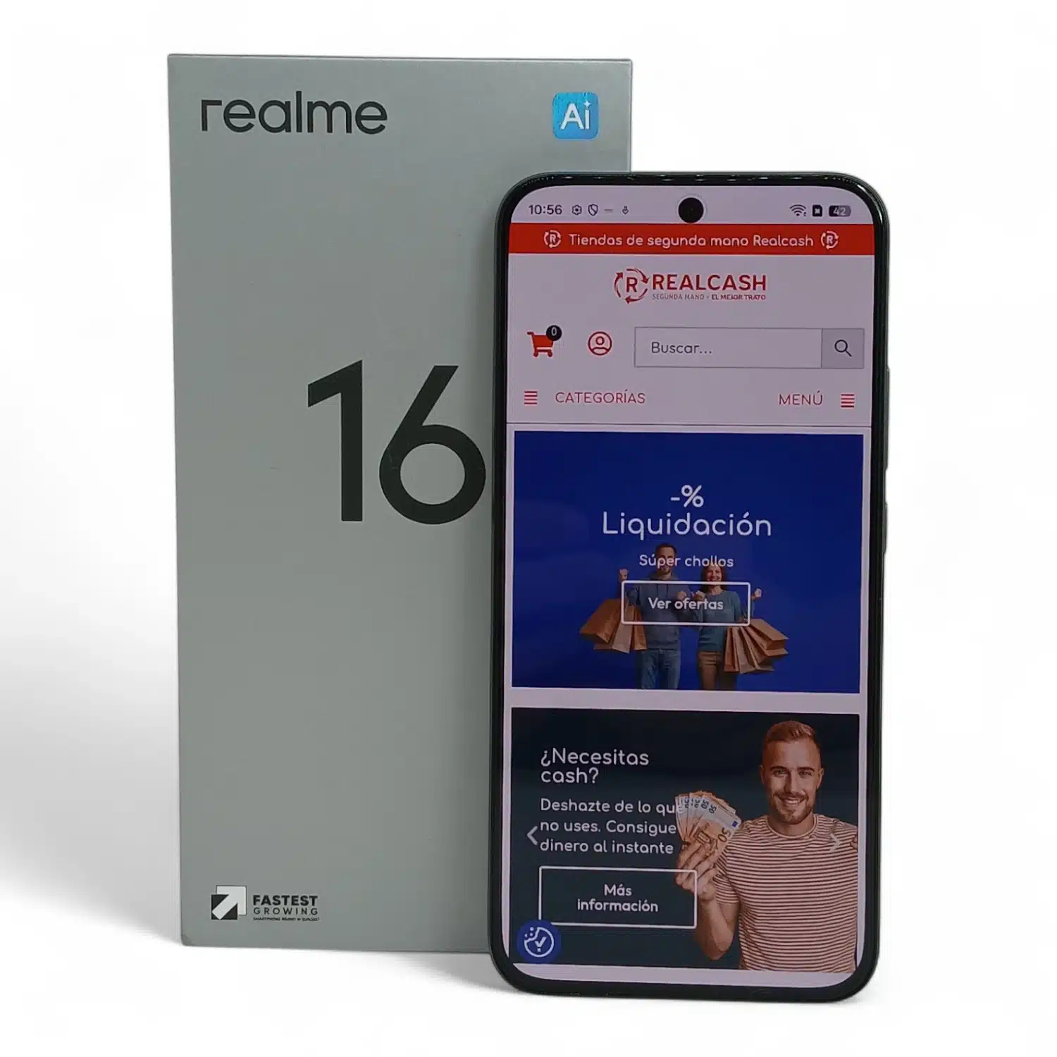 Movil Realme 16 5G Negro 8GB / 256GB + Cable + Caja *A Estrenar* — foto 2