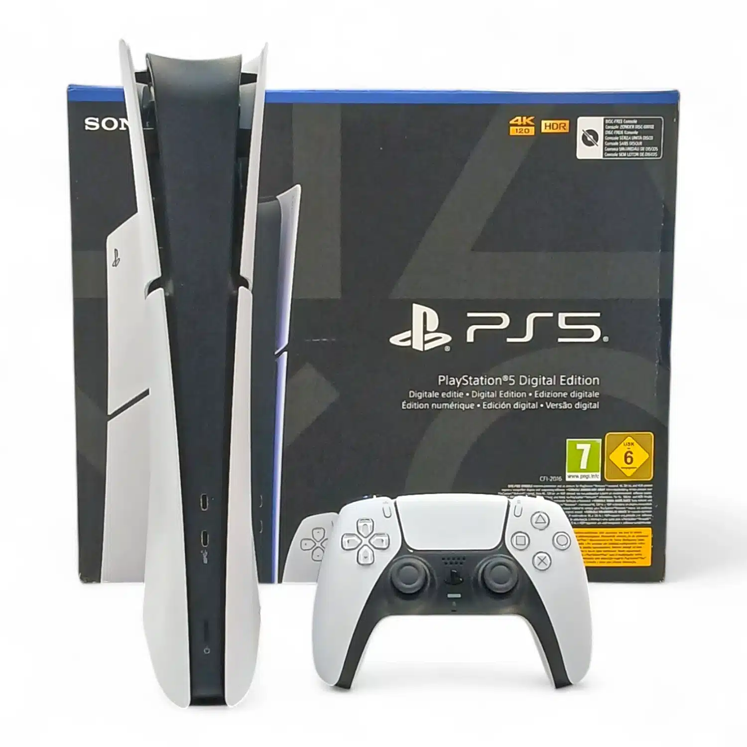 Consola PS5 Slim Digital Color Blanco 825GB + Caja Completa + Mando
