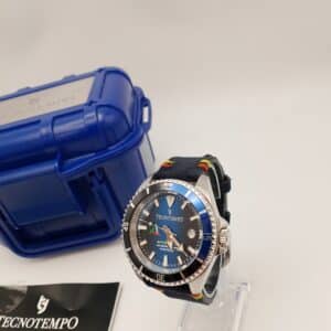 RELOJ AUTOMATICO TECNOTEMPO SUBACQUEO DIVER 350M + CAJA + CERTIFICADO