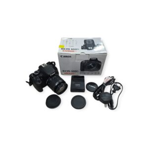 CAMARA REFLEX DIGITAL CANON  EOS  600D + EF-S 18-55MM 1:3.5-5.6 IS II + ACCESORIOS + CAJA
