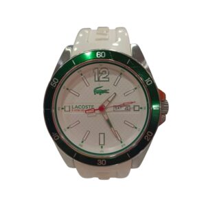 RELOJ DE CUARZO LACOSTE SEATTLE 2010802 VERDE Y BLANCO 42MM