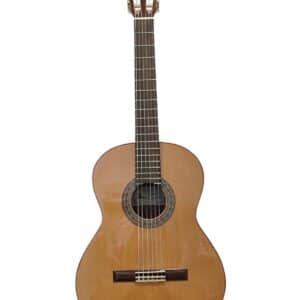 GUITARRA ESPAÑOLA PACO CASTILLO MOD 202 MARRON OSCURO  + FUNDA * MARCAS DE USO*