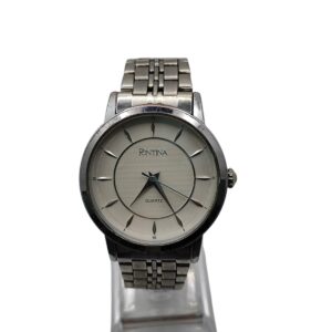 RELOJ PONTINA ESFERA BLANCA CORREA ACERO