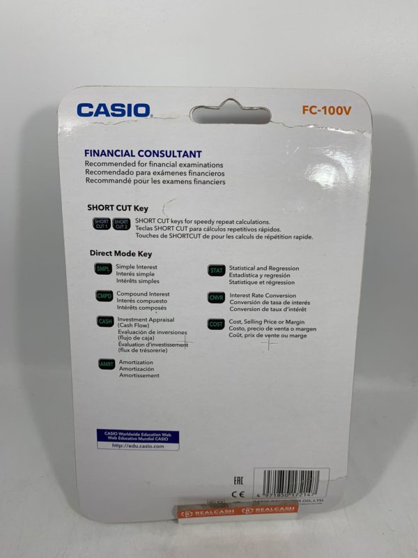 calculadora2 CALCULADORA FINANCIAL CONSULT CASIO FC-100V