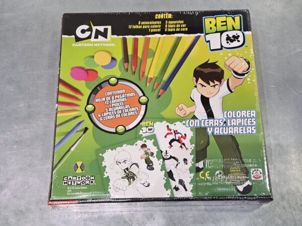 412808 2 JUEGO DE PINTURAS DINOVA BEN 10 A ESTRENAR