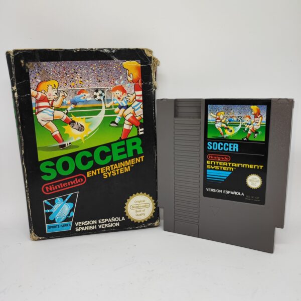 424497 1 scaled VIDEOJUEGO NINTENDO NES SOCCER VERSION ESPAÑOLA CON CAJA DE CARTON