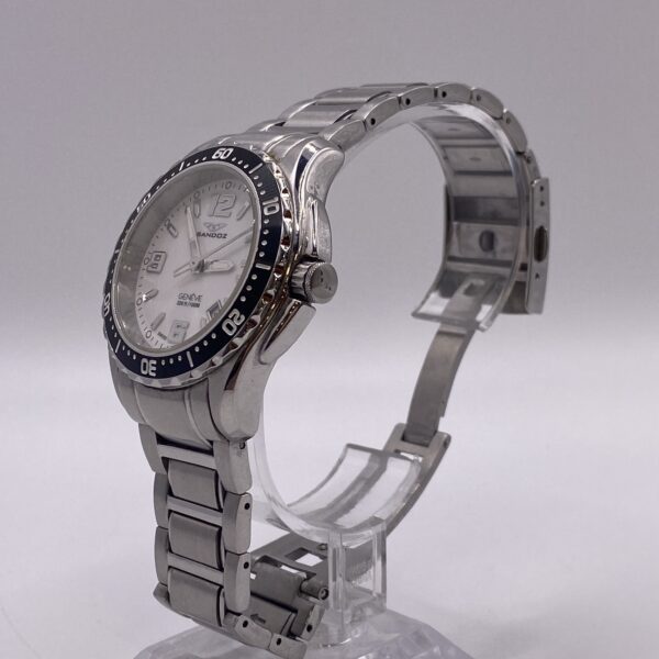 IMG 0119SAMU211223 9 scaled RELOJ PULSERA SANDOZ 81290-0908 ESFERA BLANCA + ESLABON (4)