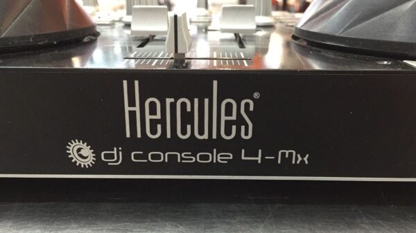 428698 5 MESA DE MEZCLAS DE DOS CANALES HERCULES DJ CONSOLE 4 MIX + CABLES + MALETIN