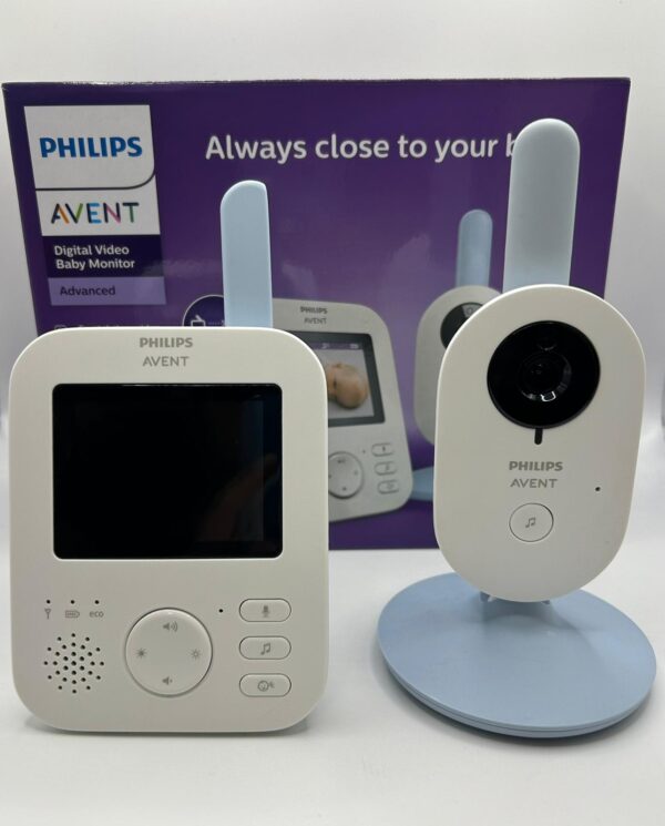 438278 1 MONITOR DE BEBES PHILIPS AVENT BABY MONITOR ADVANCED + CAJA + CABLES