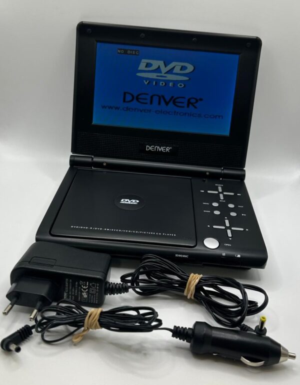 440004 1 DVD PORTATIL DENVER MT-766 + CABLE + FUNDA