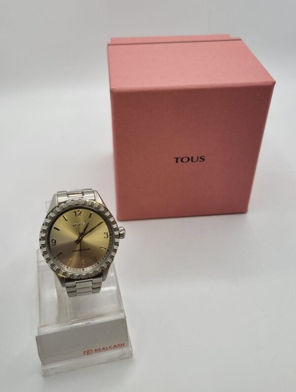 434597 5 RELOJ PULSERA TOUS TENDER BEAR PLATEADO + CAJA