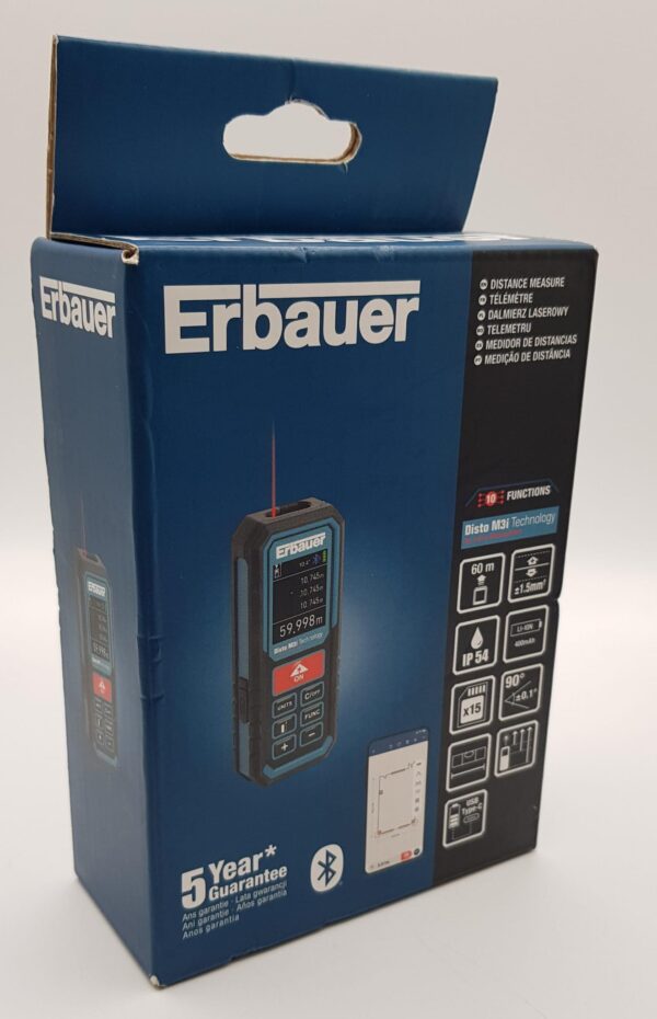 447857 2 MEDIDOR LASER ERBAUER 60M A ESTRENAR