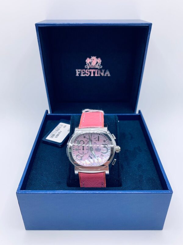 WhatsApp Image 2024 04 10 at 12.09.10 RELOJ PULSERA FESTINA F16180 CORREA DE CUERO ROSA + CAJA