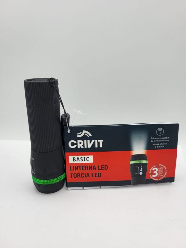 457620 4 LINTERNA CRIVIT BASIC A PILAS