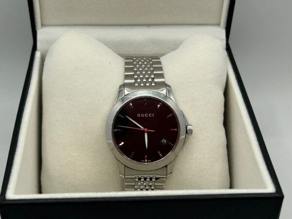 335275L 3 RELOJ CABALLERO GUCCI 126.4 CORREA ACERO + CAJA (4)