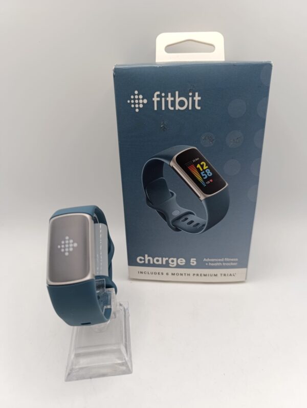 443770 2 SMARTBAND FITBIT CHARGE 5 AZUL + CABLE + CAJA