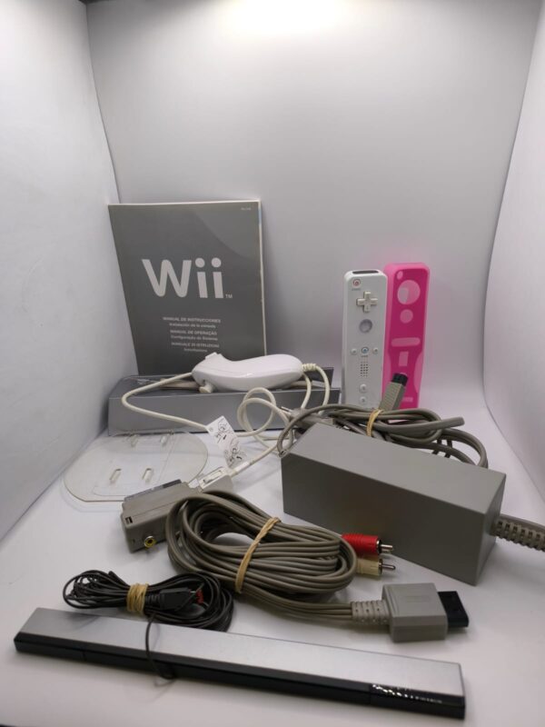 451884 1 CONSOLA NINTENDO WII BLANCA + MANDO + ACC